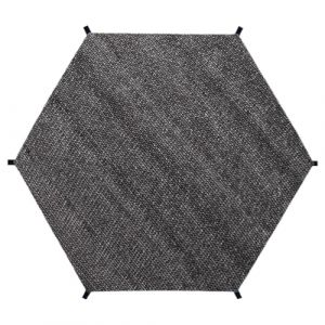 Couverture Supérieure Trampoline, Couverture Tente Pare-soleil Trampoline Noire, Couverture Ombrage Trampoline Maille Filet Protection Trampoline, Couverture Auvent Trampoline Rond Accessoires Sports (QIQI-line, neuf)