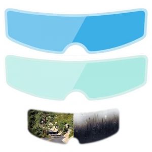 2 Pack Film Anti-Buée/Anti-Pluie pour Casque Moto, Visière Universelle Anti-Buée/Anti-Pluie, Protection Solaire, Autocollant, Film Anti-buée Universel pour Casque de Moto, Insert de lentille (LIN  YAMEIZI UK SHOP, neuf)