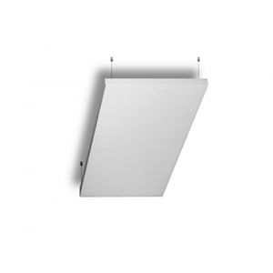 Panneau insonorisant R ROSTAGNO FIREPROOF 50x100x4 cm Marquage CE, finition en tissu. - Positionnement de suspension au plafond avec câbles réglables (BLANC) (ROSTAGNO, neuf)