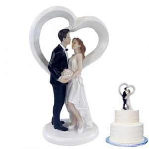 KJoet Figurine de Mari&eacute;e et Mari&eacute;,G&acirc;teau Toppers Couple,Figurines de G&acirc;teau de Mariage,D&eacute;coration de G&acirc;teau de Saint-Valentin, D&eacute;coration de Mariage (REFLECT MINGXING LTD, neuf)