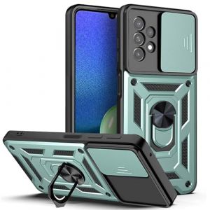 BORYA Coque pour Samsung Galaxy A52s 5G/Samsung Galaxy A52, Antichoc PC+TPU Silicone Couche Double Housse, Militaire Anti-Chute &Eacute;tui avec Magn&eacute;tique M&eacute;tal 360&deg; Support et Cache Cam&eacute;ra. Vert (Boerya, neuf)