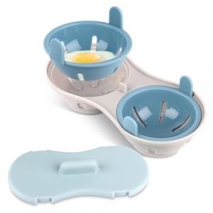 Pocheuses &agrave; &OElig;ufs Micro-Ondes Cuiseur Oeuf Micro Ondes Moule &agrave; &OElig;ufs 2 Tasses Cuit Oeuf Micro Onde Chaudi&egrave;re &agrave; &OElig;ufs Cuiseur &agrave; Vapeur Micro-Ondes &agrave; &OElig;ufs Pocheur Doeufs Micro-Ondes avec Fermeture (LAZARICAARTSHOP, neuf)