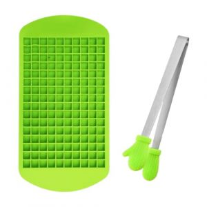 HABNI Bacs À Glaçons En Silicone Avec Pince À Glace Moule A Glacon Empilable Certifié Lfgd Et Sans Bpa Glacon Moule Reutilisable Pour Whisky Cocktail Glaces Congélateur Boissons Vert (XIANXIAN LI, neuf)