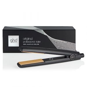 ghd - Lisseur cheveux ghd original - Fer à lisser professionnel (Noir) - Cheveux lisses, doux et brillants, sans chaleur extrême - Lisseur boucleur, design arrondi - Idéal pour tous types de cheveux (Peyrouse Hair Shop, neuf)