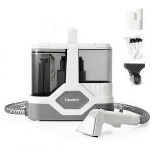 Livatro Shampouineuse Nettoyeur Canapé Tissu, 600W 16KPa Injecteur Extracteur, Fonction Autonettoyante, Réservoir 2,3 L, Compact et Portable, Shampouineuse Canape pour Tapis, Moquettes, Meubles, Auto (Kayon International, neuf)