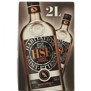 HSE Blanc 55&deg; - Cubi 2 litres ! (Rhum  Attitude, neuf)