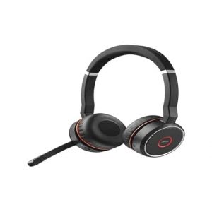 Jabra Evolve 75 SE - Micro-Casque stéréo Bluetooth sans Fil Micro à réduction de Bruit et Active Certifié MS Teams, Fonctionne avec Les principales Plateformes Noir 7599-842-109 (Flex Shop., neuf)