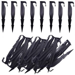 HOINCO 50pcs 16mm PE Tuyau d'irrigation Piquet d'ancrage serré, Irrigation Goutte à Goutte Tuyau Souple Pile pour Le Soutien des Plantes, Tuyau Fixe pour Le Sol du Jardin. (50) (Micongyu EU, neuf)