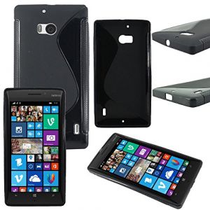 ebestStar - Coque Compatible avec Nokia Lumia 930 Etui Housse Silicone Gel TPU Souple Motif S-Line, Noir [Appareil: 137 x 71 x 9.8mm, 5.0''] (ebestPro-fr, neuf)