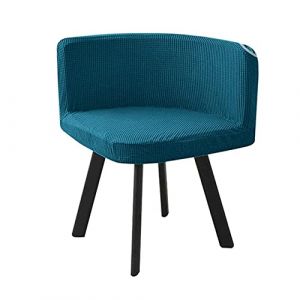 SWJ-swjssb Housse de Chaise Scandinave Velours 1/4/6 Pieces Blanche Bureau Fauteuil Chaise Couverture Extensible Dossier Housse de Chaise Salle a Manger, pour Salon Hôtel Chaise Recouvre (leeupault, neuf)