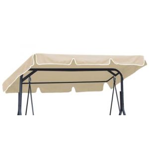 Toit de Rechange pour balancelle Canopée pour Balancelle de Jardin balançoire Soleil Toit résistant au Soleil Taille 112 x 166 cm Beige [101] (ferocity-shop, neuf)