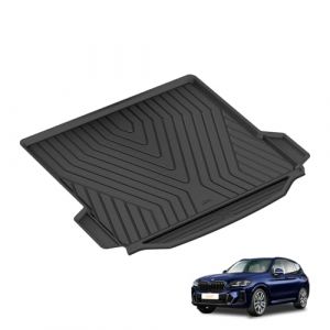 3W Tapis de Coffre pour BMW X3 G01 2018-2024, Imperm&eacute;able R&eacute;sistant Tapis Protection Coffre de Chien en TPE, R&eacute;siste aux Chocs Tapis Coffre Arri&egrave;re pour BMW X3 G01 (Sunshine-City, neuf)