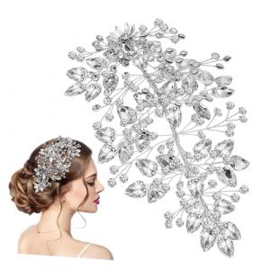 Ipetboom Coiffe De Mariée Coiffe De Mariée Coiffe De Mariage Pour Mariée Coiffe De Mariage Pour Femme Accessoires De Cheveux En Strass Pour Femme Accessoires De Cheveux De Mariée Vigne De (hikarish, neuf)