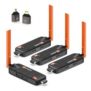 Transmetteur HDMI sans Fil 5G &ndash; 1 &Eacute;metteur & 3 R&eacute;cepteurs, Jusqu&rsquo;&agrave; 6 RX, 1080P@60Hz, 50 m de port&eacute;e &ndash; Vid&eacute;o sans Fil vers TV, &Eacute;cran, Projecteur, PC, Ordinateur Portable (WELUSOPU FR, neuf)