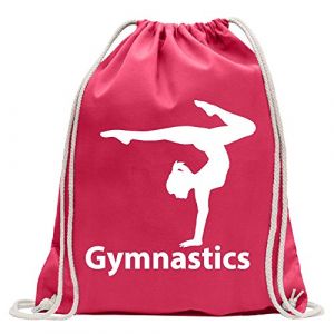 Kiwistar Gymnastique Fun Sac &agrave; Dos Sport Sac de Remise en Forme Gymbag Shopping Coton avec Cordon (Kiwistar, neuf)