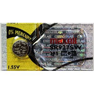 Maxell 395 SR927SW Lot de 2 Pile bouton Hg 0%-Fabriqué au Japon (P & F France, neuf)