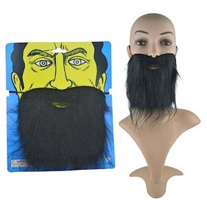 Healeved 4 Pièces Faux Accessoires De Barbe Soin Du Visage Décoration De Barbe Halloween Barbe De Sorcier Moustache Trousse Déguisement Fausse Barbe Faire La Fête Barbe Déguisée Couleur (Accompany JY, neuf)