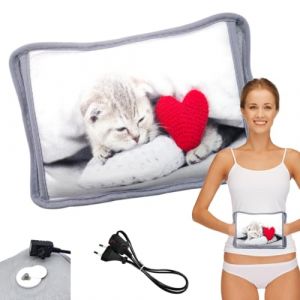 Powersell - Bouillotte Électrique Chauffante | Soulage Muscles | Maintien de Chaleur Jusqu'à 5h | Recharge Facile | Doublure Peluche Douce, MICIO COORE (Powersell ITA, neuf)