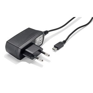 Slabo Chargeur Secteur Micro USB - 1000mA - pour Alcatel 3V | 5V | Onetouch Idol 3 | Idol 4 | Idol 4S Téléphone Portable Chargeur de Voyage Chargeur Rapide - Noir (Eltrato, neuf)