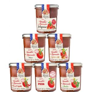Lot panaché 6 sauces aux tomates de Marmande 300g - Lucien Georgelin (Lucien Georgelin, neuf)
