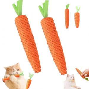 1 jouet sonore en forme de carotte pour animaux domestiques résistant aux morsures corde en papier grattoir interactif jouet à mâcher carotte propre jeu (Xinfanyang, neuf)