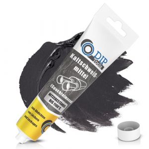 DIP Tools P&acirc;te &agrave; souder &agrave; froid 150 g, r&eacute;sistante &agrave; la corrosion et &agrave; la chaleur jusqu'&agrave; 1100 &deg;C, pour acier, m&eacute;tal, Transparent or Black (DIP-Tools, occasion)