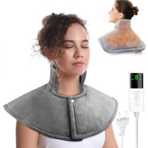 Coussin Chauffant Cervicales,Coussin Chauffant Electrique Avec 9 R&eacute;glages de Temp&eacute;rature, Chauffe cou Cervicales &Eacute;paules R&eacute;glage pour Soulager la Douleur (ShopHop Business, neuf)