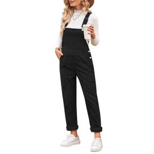 Vetinee Combinaison Noire Femme Combinaison Femme Grande Taille Noir Profond Taille XXL : Pour les tailles EU 50 &agrave; 52 (Neonjacc UK, neuf)