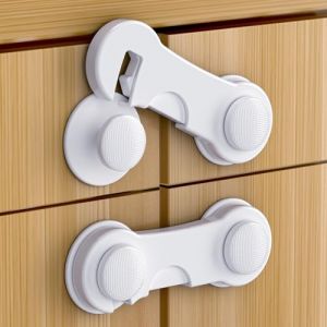 Septeamay 12 Pi&egrave;ces Bloque Porte B&eacute;b&eacute;, Bloque Tiroir Securite Enfant, Bloc Porte Securite Bebe, S&eacute;curite Domestique, Securite Placard Enfant pour Fen&ecirc;Tre R&eacute;Frig&eacute;Rateur, Adh&eacute;Sif Fort Sans Per&ccedil;Age,Blanc (SEPTech, neuf)