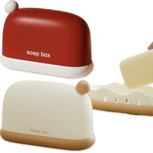 Bo&icirc;te &agrave; Savon Voyage, 2 Pi&egrave;ces Bo&icirc;te Savon Voyage, Imperm&eacute;able Porte-Savon, Solide pour Salle de Bain, R&eacute;cipient &agrave; Savon avec Couche de Drainage (XUX YING LTD, neuf)