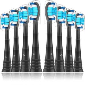 Sulkiwe Têtes de Brosse à Dents Electrique Compatible avec Philips Sonicare, Brossettes de Rechange Compatible avec ProtectiveClean, Diamond, HealthyWhite, FlexCare EasyClean, 8pcs (AREMAL, neuf)