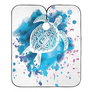Tortue Animal Totem Cape De Coupe Anti-Taches Blouse Coiffeur Accessoires Peignoir Coiffure Pour Barbiers Instituts De Beauté Salon 140X168Cm (guangzhouhongchenmaoyishanghanggerenduzi, neuf)