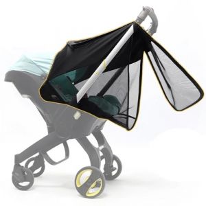 Pare-soleil Moustiquaire pour poussette compatibles avec Doona, Capot Landau Ombrelle Poussette UPF50+ Anti-UV Protege Soleil Poussette Couverture de Parasol (ROMIRUS(FR), neuf)