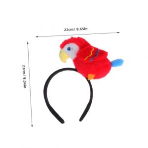 CALLARON Bandeau Parrot Animal Adorable pour Fête Accessoire Tête Oiseau Ajustable et pour Déguisement Poupée et à Thème (Raindrops On Roof, neuf)
