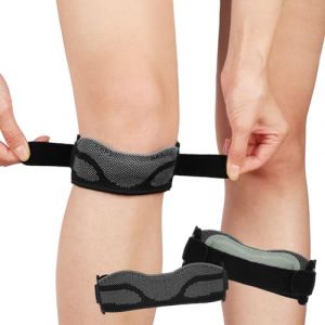 Beugo Genouill&egrave;re Rotulienne, Sangles de Genou R&eacute;glable, Genouill&egrave;re Sport pour Femme et Homme, Bandage Rotulien, Genouilleres Sangle Support Genou pour Basket, Fitness, Sport, Running (Beugo, neuf)