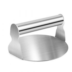 SOAHOWU 14cm Presse Steak Hach&eacute;, Presse Burger Presse &agrave; Hamburger en Acier Inoxydable 5,5 Pouces, pour de Griller, Hamburgers Patties Galettes Barbecue Gril &agrave; po&ecirc;le &agrave; Dessus Plat - Ronde (MIHUN, neuf)