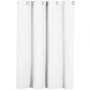 Rideau Isolant Thermique, 80 x 180 cm Design Moderne Polyester Rideaux Salon Anti Bruit Décoration Maison Plusieurs Tailles Lavable pour Salon Coucher, Blanc (LvLiangPengYuDianZiShangWuYouXianGongSi, neuf)