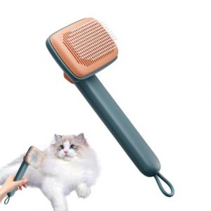 Brosse à poils de chat, brosse de lissage pour chat | Fournitures pour chat pour chien intérieur,Conception de lanière, fournitures d'outils de massage réglables pour chiot lapin (binratolre, neuf)