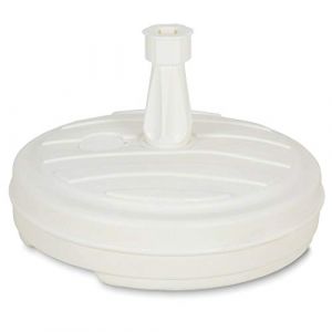 Parkland® Grand pied de parasol en plastique pour jardin, plage, terrasse - Blanc (✅FR GRENADINE BOUTIQUE✅, neuf)