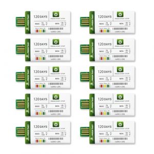 Freshliance Enregistreur de donn&eacute;es de temp&eacute;rature USB, enregistreur de temp&eacute;rature &agrave; usage unique avec rapports PDF et CSV, max. 30 000 lectures, couverture haute pr&eacute;cision, 120 jours pour le (Everyoungwire, neuf)