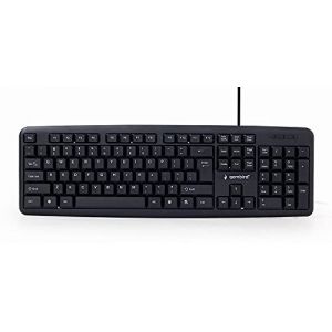 Gembird KB-U-103-RU clavier USB QWERTY Anglais, Russe Noir - Claviers (Standard, USB, Clavier &agrave; membrane, QWERTY, Noir) (AGEM CZ, neuf)
