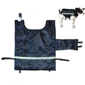 Wimnqie Manteau pour Veau - Veste Isolée Et Réchauffante pour Les Chèvres - Couverture pour Bétail,pour l'hiver et l'Automne en Extérieur pour Les Chèvres Les Moutons Le Bétail Les Chevaux Les Bovins (meiapiao, neuf)