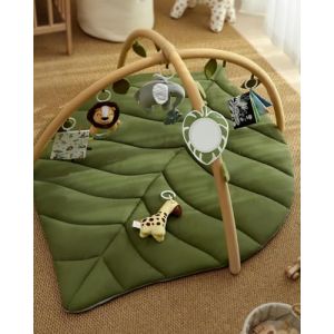 Tapis Tap Piano &Eacute;volutif de Jeux - Tapis d'&Eacute;veil avec Arche d'&Eacute;veil - Jeu Musical et &Eacute;volutif - Motricit&eacute; B&eacute;b&eacute; - Cadeau de Naissance -142 x 90 x 50 cm (Vert) (Hechheu, neuf)