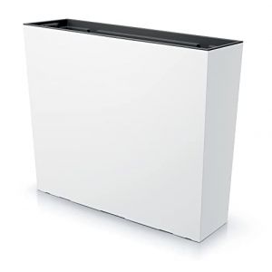 Tymar Jardini&egrave;re haute - Jardini&egrave;re d'ext&eacute;rieur - Protection visuelle - Rectangulaire - Pour l'ext&eacute;rieur - Blanc - 58 x 18 x 50 cm (Tymar, neuf)