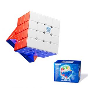 Moyu Aosu V7 4x4 Magnetischer Speed ​​Cube Ohne Aufkleber, UV-beschichteter 4x4-Flagship-Edition-Würfel, 96 Magnete, Antihaft-Design, Magic Cube mit Einstellbarer Elastizität (Magic Cloth) (MoYu FR, neuf)