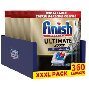 Finish lave vaisselle Ultimate Plus Pastilles Lave-Vaisselle All in One- Parfum Frais - 360 Tablettes Lave-Vaisselle (Pennguin-FR-Home, neuf)