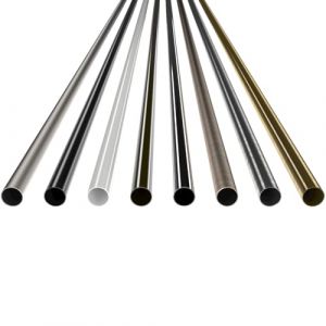 MDEKOR Tube en acier 180 cm en laiton doré en métal pour tringle à rideau Ø 19 mm (trendyhome, neuf)