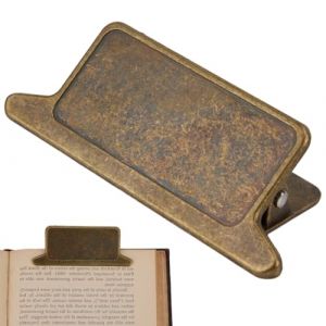 craspire Pince &agrave; Livre en M&eacute;tal Pinces pour Carnet de Voyage Alliage Bronze Antique Vintage Rectangulaire pour Documents Vierges Classeur Petite Pince Support de Page pour Journal Intime (CRASPIRE FR, neuf)