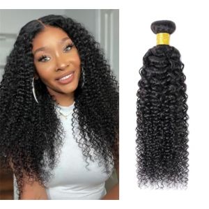Tissage Naturel Cheveux Humain Kinky Curly Human Hair Bunlde 4B 4C Meche Bresilienne Vierge Remy Cheveux Humains Tissage Bresilienne Boucl&eacute; Naturel Couleur Naturelle Noire14 Pouces 100g (PF hair products, neuf)