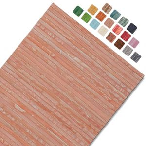 CosìCasa Tapis Cuisine Devant Evier Lavable Bambou - Tapis Cuisine Long en Bois - Tapis De Bain Bois Antidérapant - Tapis Bambou Salle De Bain, Caillebotis Douche Extérieure, Marsala Intense, 50X100 (HomeLife Italy, neuf)